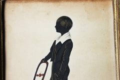 A Charming Regency Period English Silhouette of a Boy c.1825