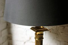 A Good Early 20thC Neoclassical Style Brass Telescopic Floor Lamp c.1920