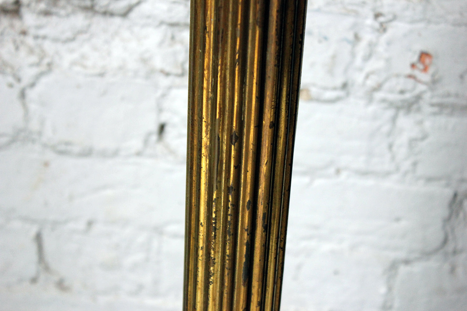 A Good Early 20thC Neoclassical Style Brass Telescopic Floor Lamp c.1920