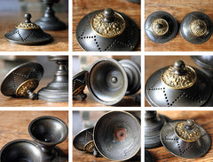 A Fine Pair of French Empire Bronze Perfume Burners c.1810