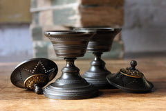 A Fine Pair of French Empire Bronze Perfume Burners c.1810