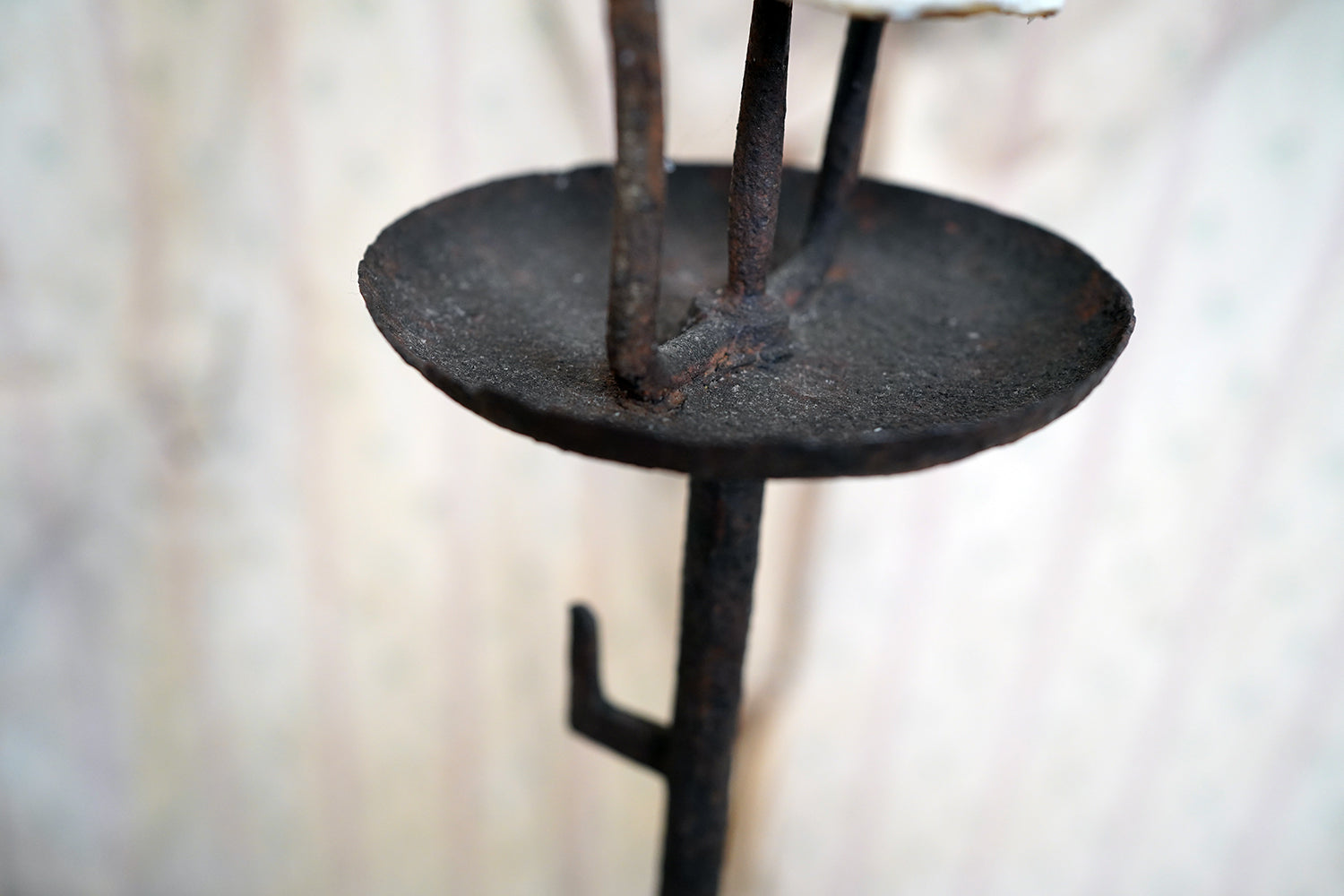 A George III Wrought Iron Candle Pricket Stand c.1800
