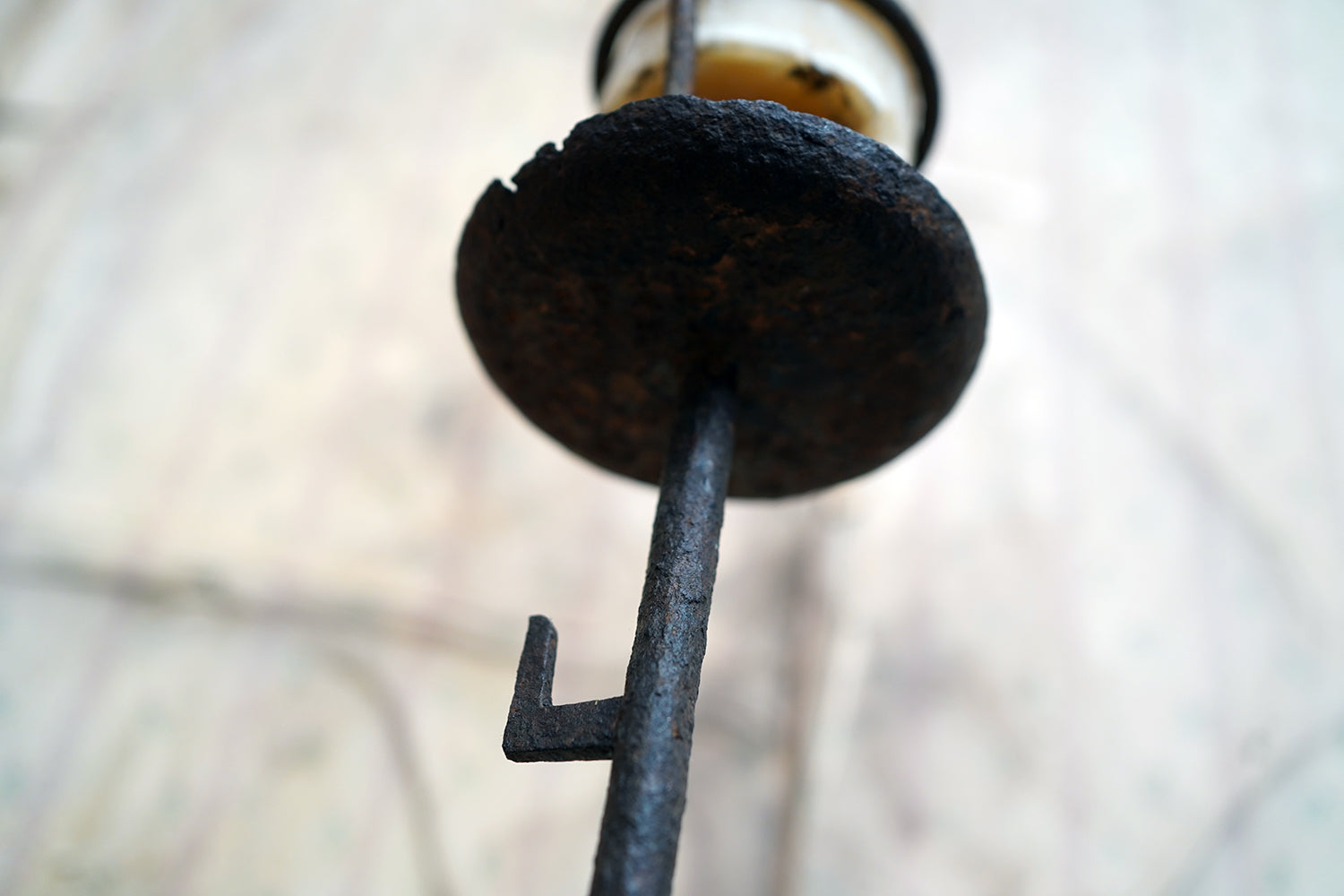 A George III Wrought Iron Candle Pricket Stand c.1800