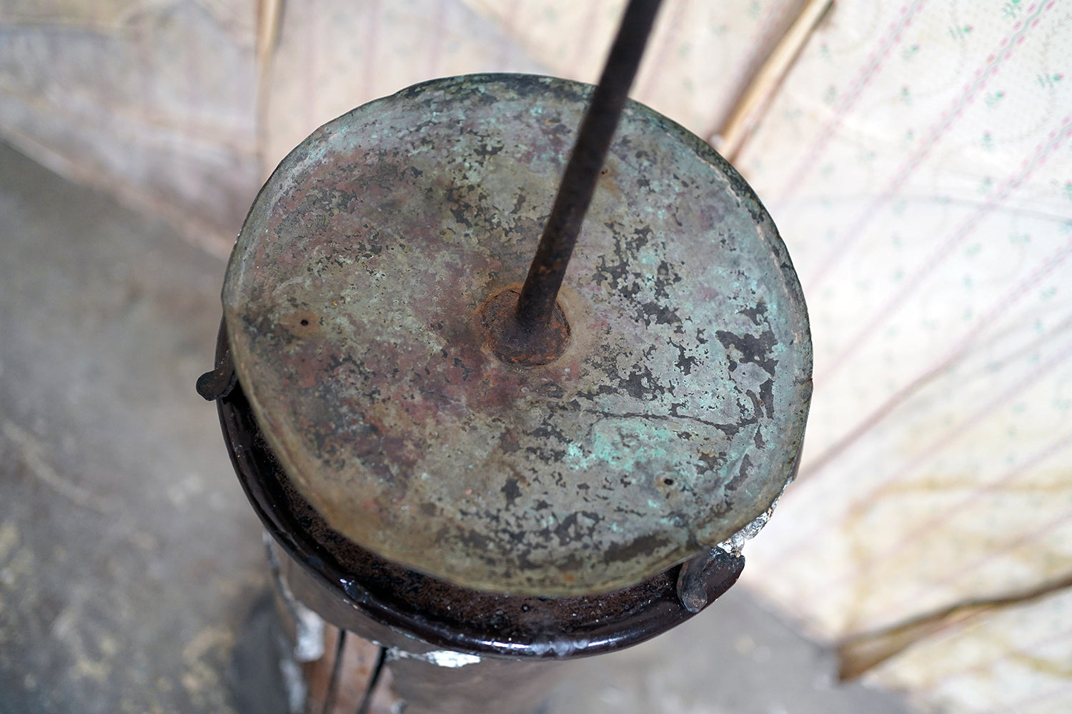 A George III Wrought Iron Candle Pricket Stand c.1800