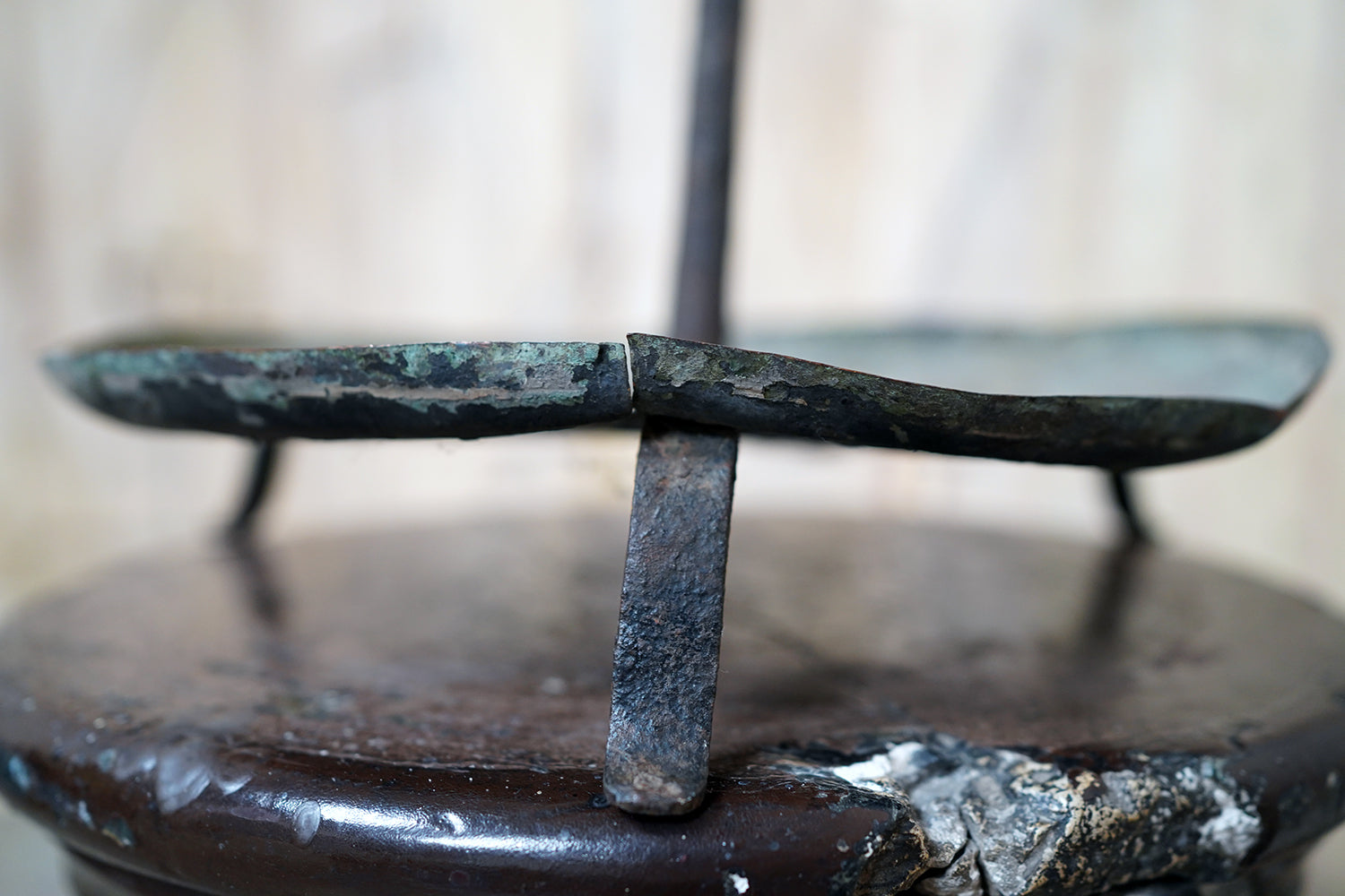 A George III Wrought Iron Candle Pricket Stand c.1800