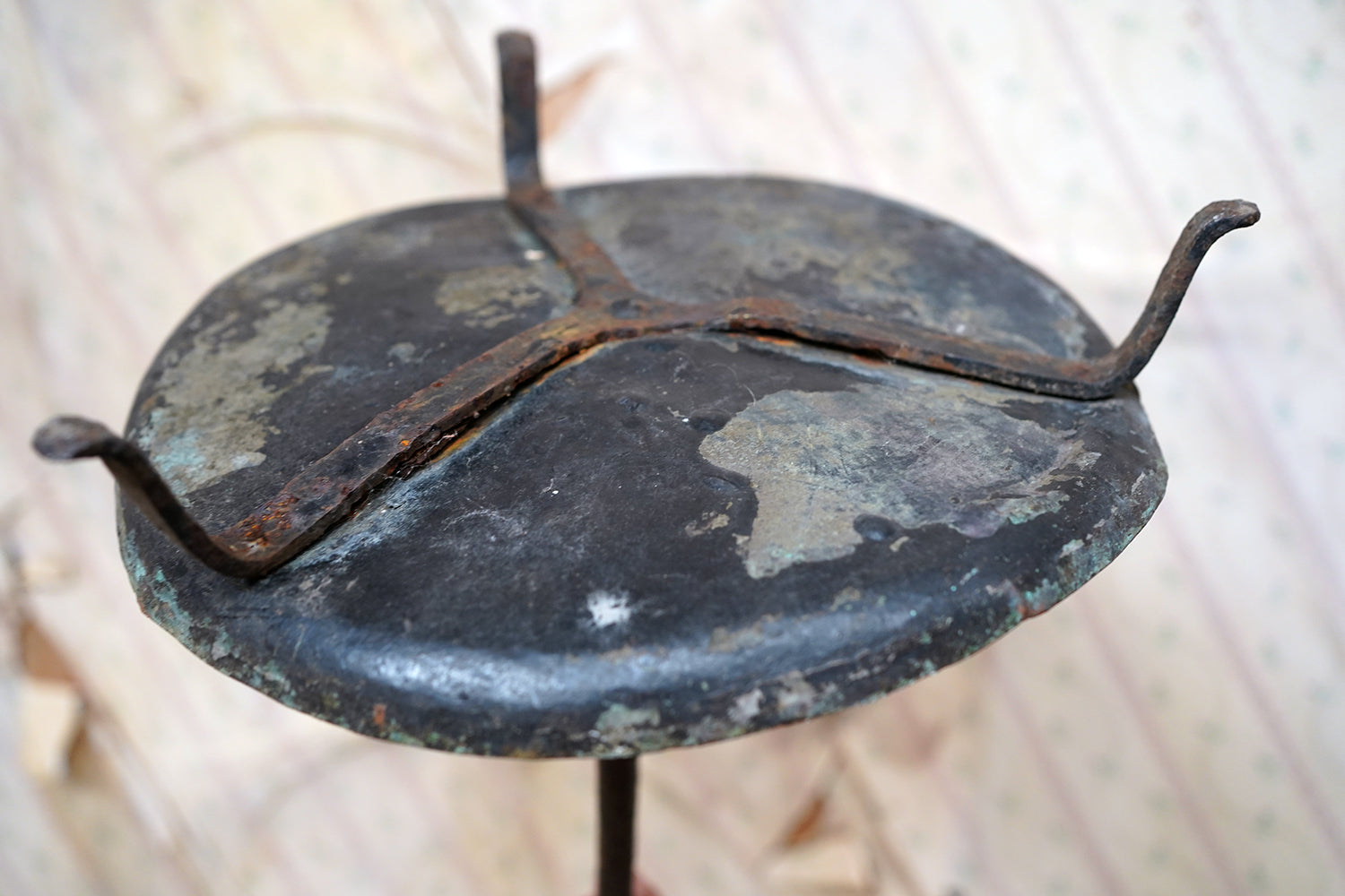 A George III Wrought Iron Candle Pricket Stand c.1800