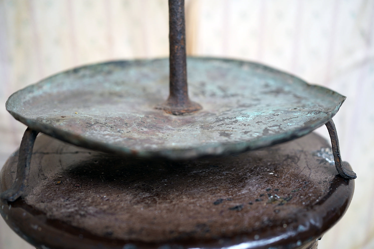 A George III Wrought Iron Candle Pricket Stand c.1800