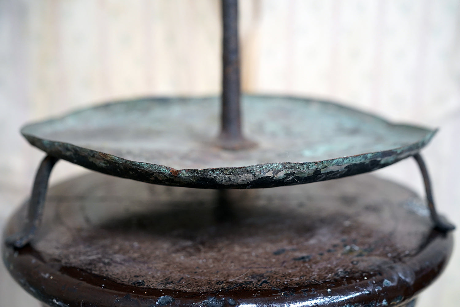 A George III Wrought Iron Candle Pricket Stand c.1800