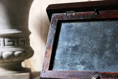 A Delightful 19thC English Oak Campaign Type Gentleman's Travelling Shaving Box c.1830-40