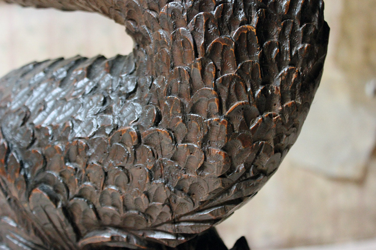 A 19thC Renaissance Revival Carved Oak Architectural Dolphin Side Table c.1870-90