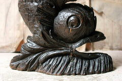 A 19thC Renaissance Revival Carved Oak Architectural Dolphin Side Table c.1870-90