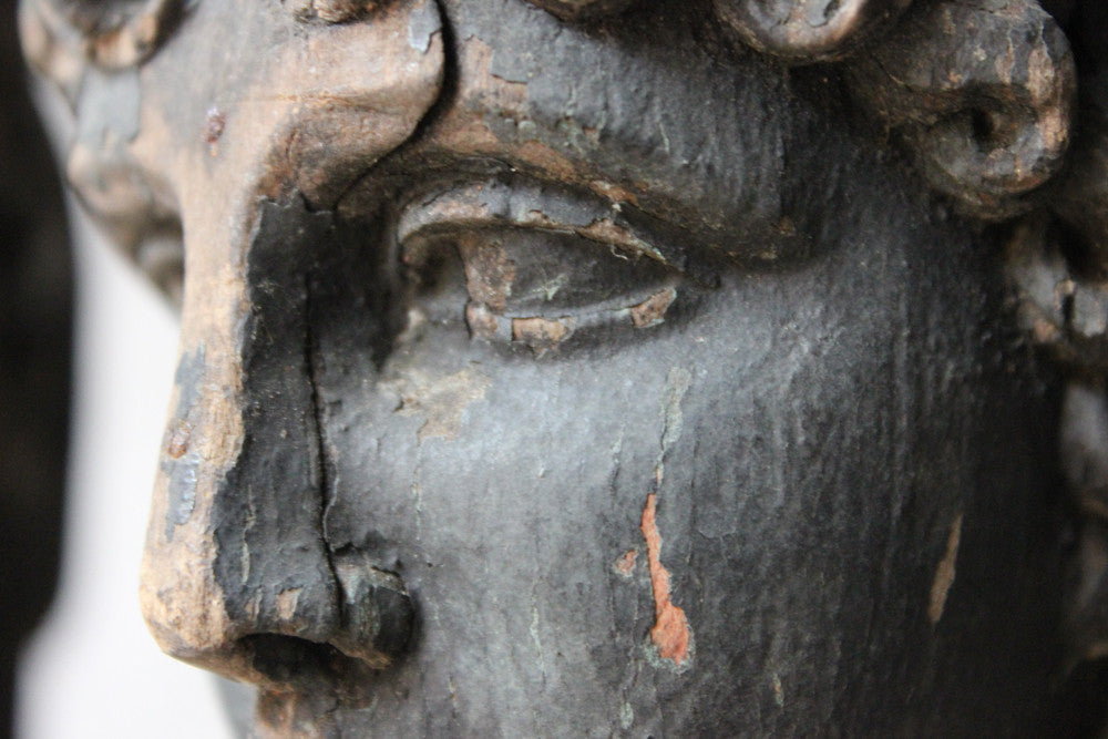 A Good Pair of Georgian Architectural Figural Pilasters in the Form of Caryatids c.1780
