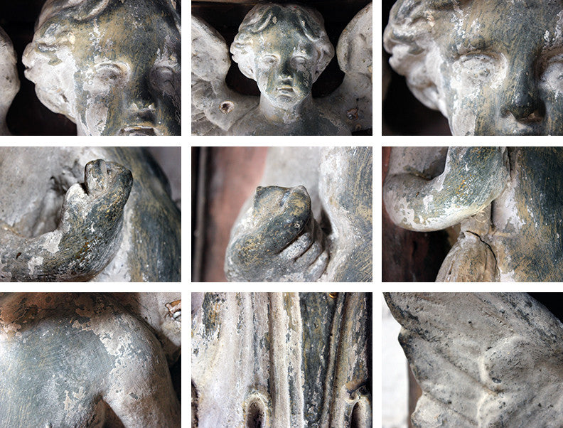 A Beautiful Early 18thC Architectural Angel Figure c.1700-50