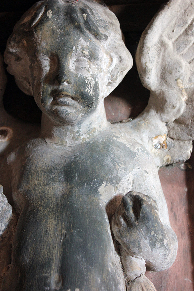 A Beautiful Early 18thC Architectural Angel Figure c.1700-50