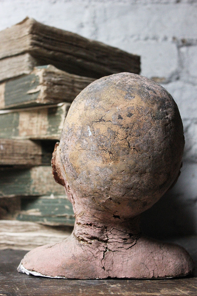 A Decorative Early 20thC Artist's Studio Portrait Mannequin Head of a Child