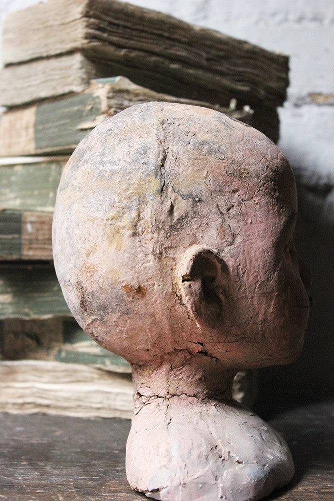 A Decorative Early 20thC Artist's Studio Portrait Mannequin Head of a Child