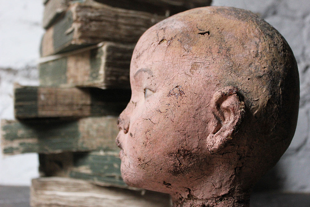 A Decorative Early 20thC Artist's Studio Portrait Mannequin Head of a Child