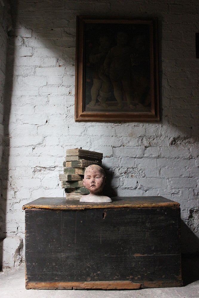 A Decorative Early 20thC Artist's Studio Portrait Mannequin Head of a Child