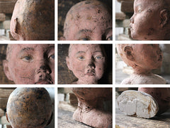 A Decorative Early 20thC Artist's Studio Portrait Mannequin Head of a Child