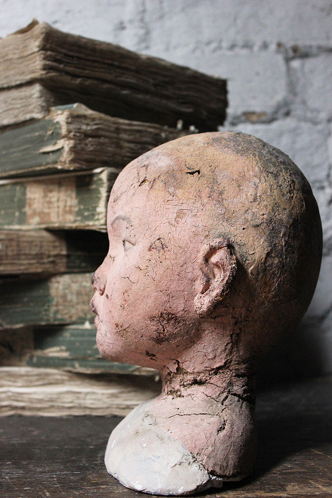 A Decorative Early 20thC Artist's Studio Portrait Mannequin Head of a Child