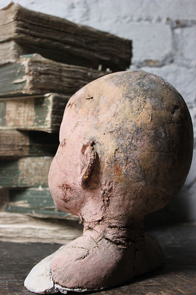 A Decorative Early 20thC Artist's Studio Portrait Mannequin Head of a Child