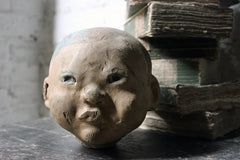 A Good Early 20thC Artist's Studio Portrait Mannequin Head of an Oriental Child