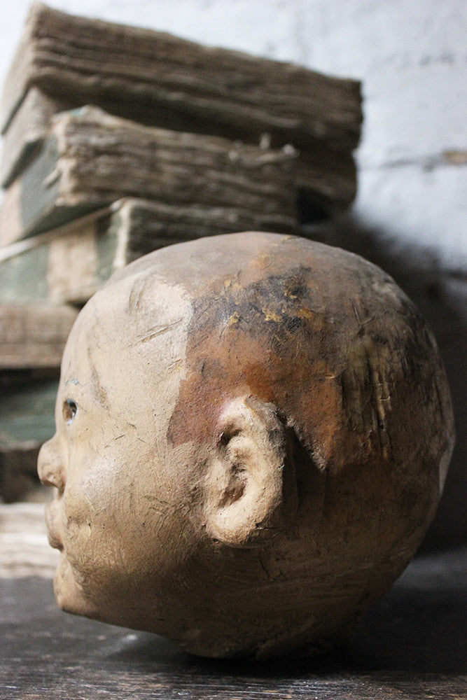 A Good Early 20thC Artist's Studio Portrait Mannequin Head of an Oriental Child
