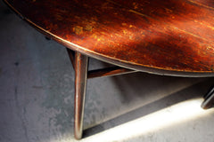 A 19thC Chinese Lacquered Circular Dining Table
