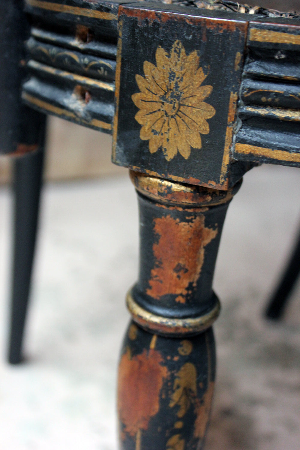 A Chinoiserie Decorated Elbow Chair by Druce and Co, London c.1910