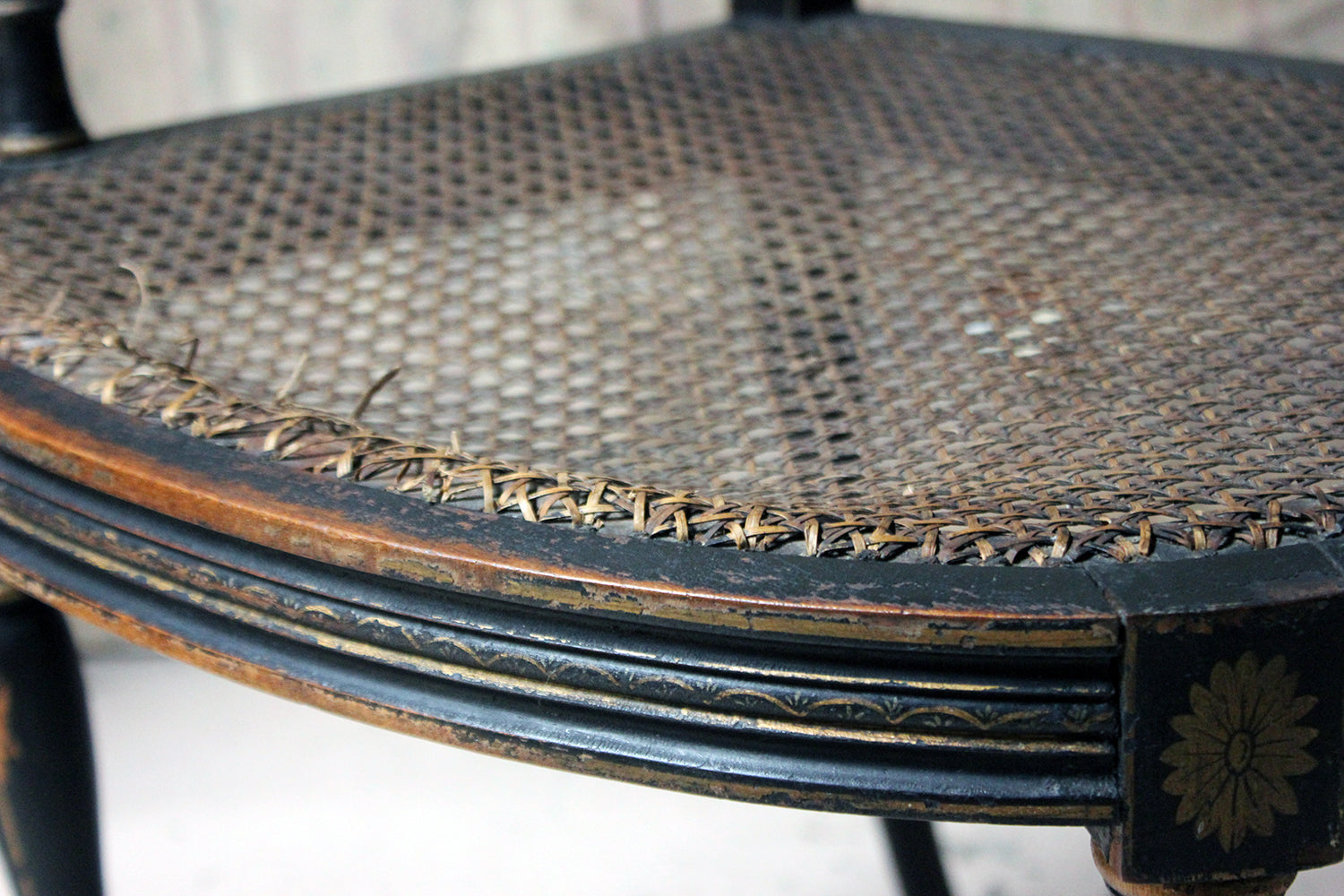 A Chinoiserie Decorated Elbow Chair by Druce and Co, London c.1910