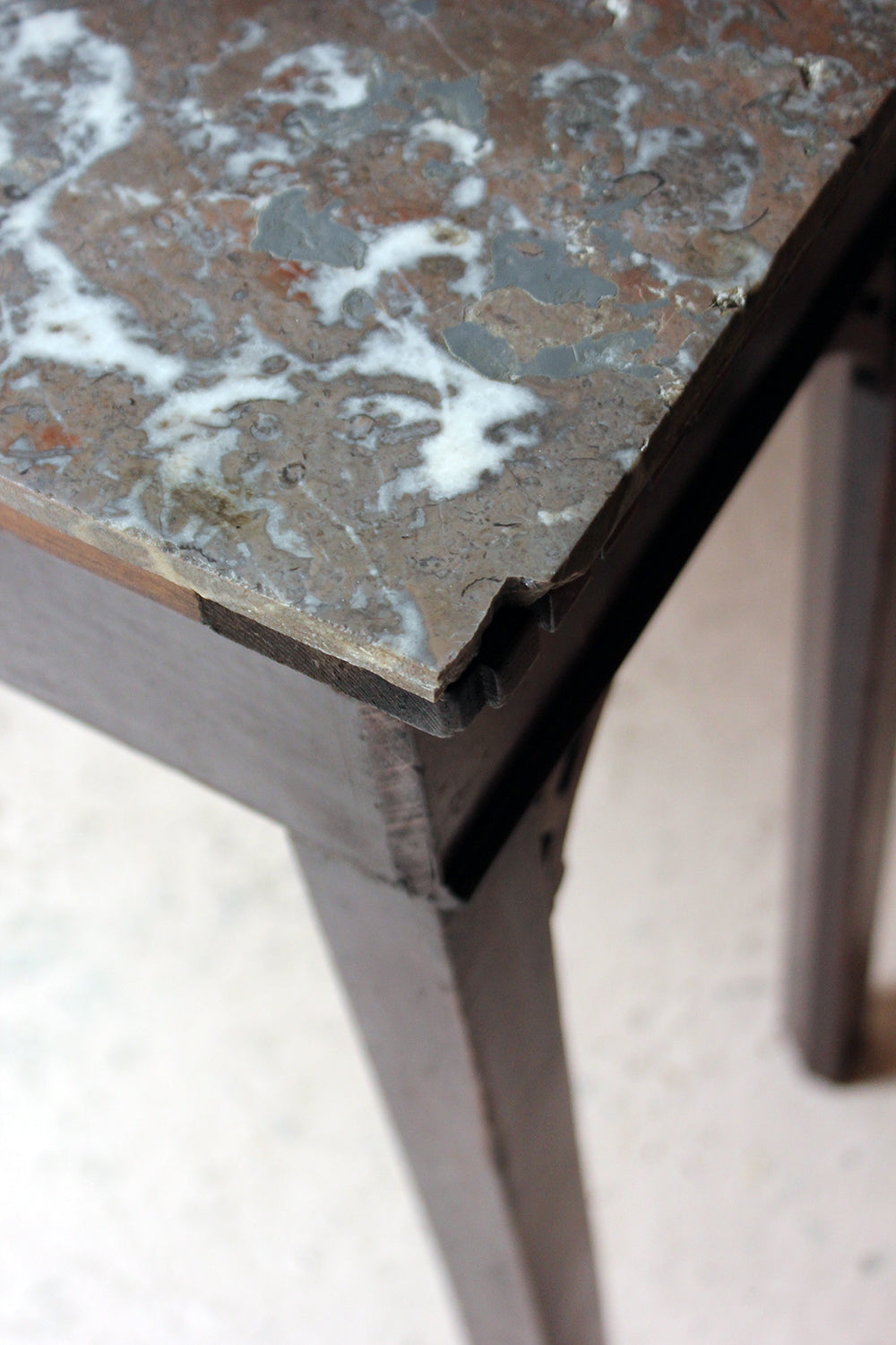 A George III Chippendale Design Mahogany & Marble Side Table c.1780