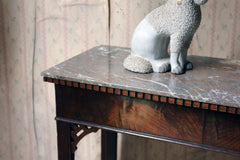 A George III Chippendale Design Mahogany & Marble Side Table c.1780