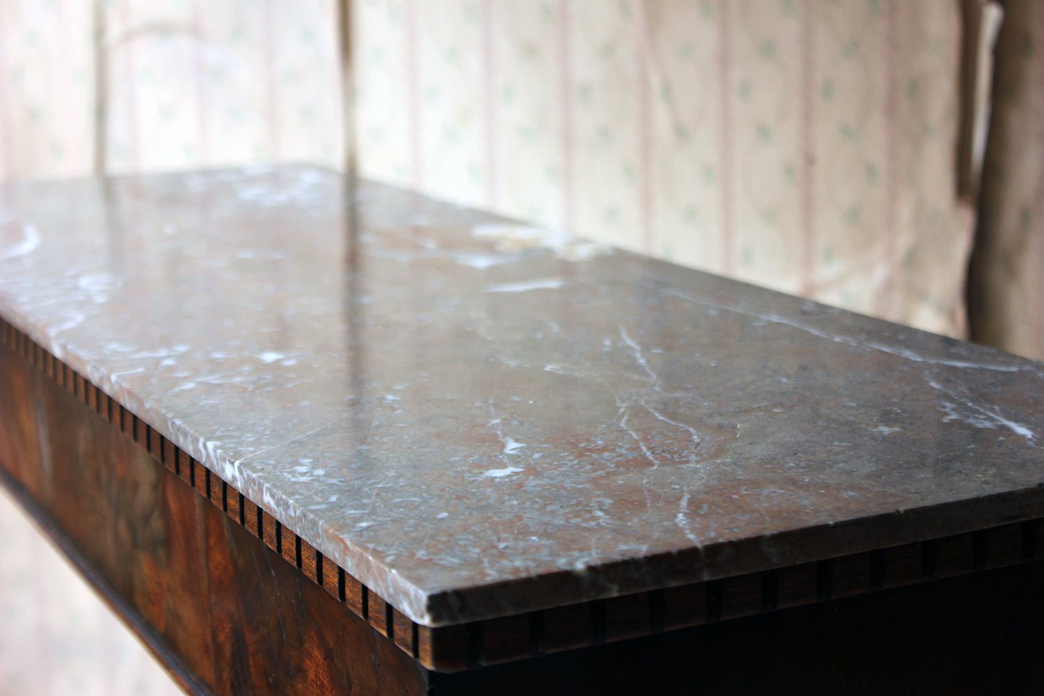 A George III Chippendale Design Mahogany & Marble Side Table c.1780