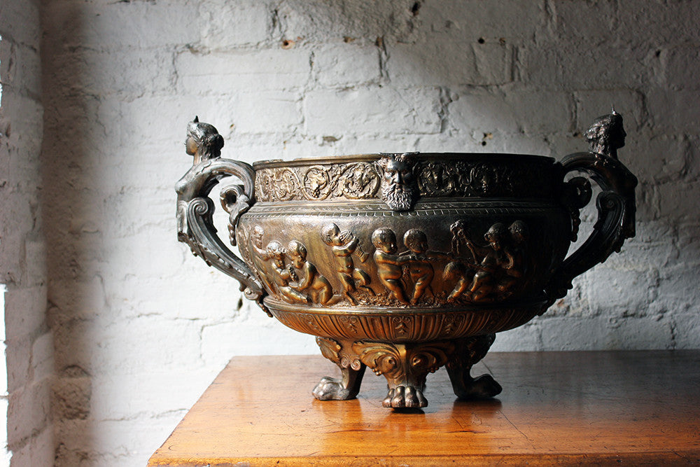 A Good French Gilt Metal Renaissance Revival Wine Cistern c.1870