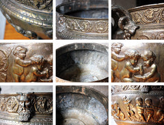 A Good French Gilt Metal Renaissance Revival Wine Cistern c.1870