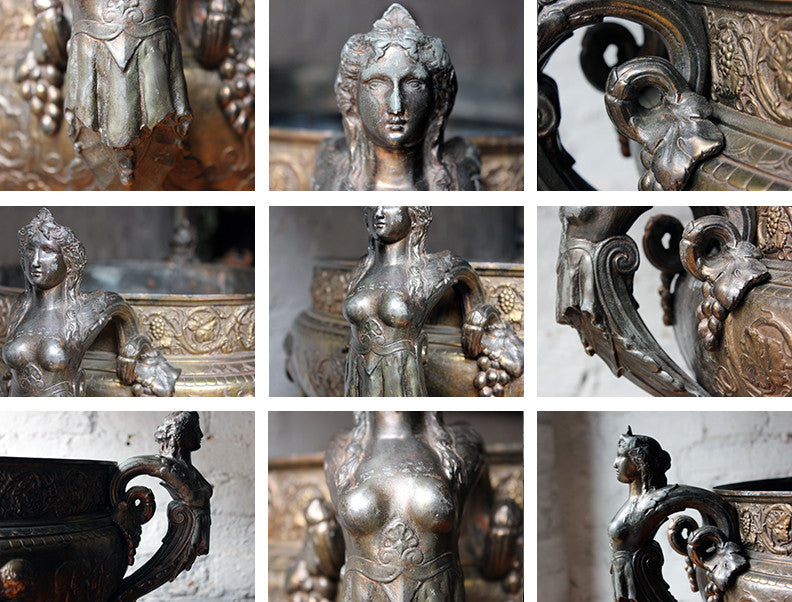 A Good French Gilt Metal Renaissance Revival Wine Cistern c.1870