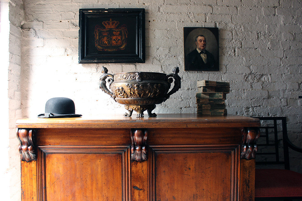 A Good French Gilt Metal Renaissance Revival Wine Cistern c.1870