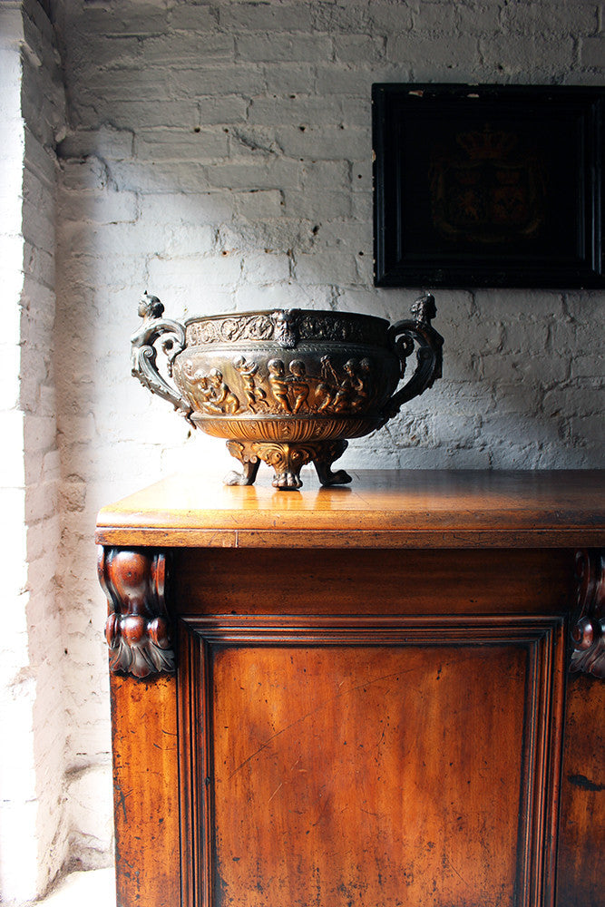 A Good French Gilt Metal Renaissance Revival Wine Cistern c.1870