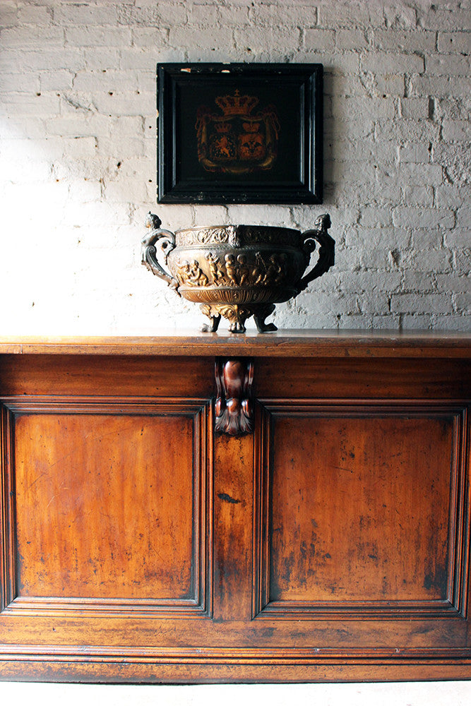A Good French Gilt Metal Renaissance Revival Wine Cistern c.1870