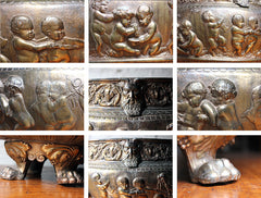 A Good French Gilt Metal Renaissance Revival Wine Cistern c.1870
