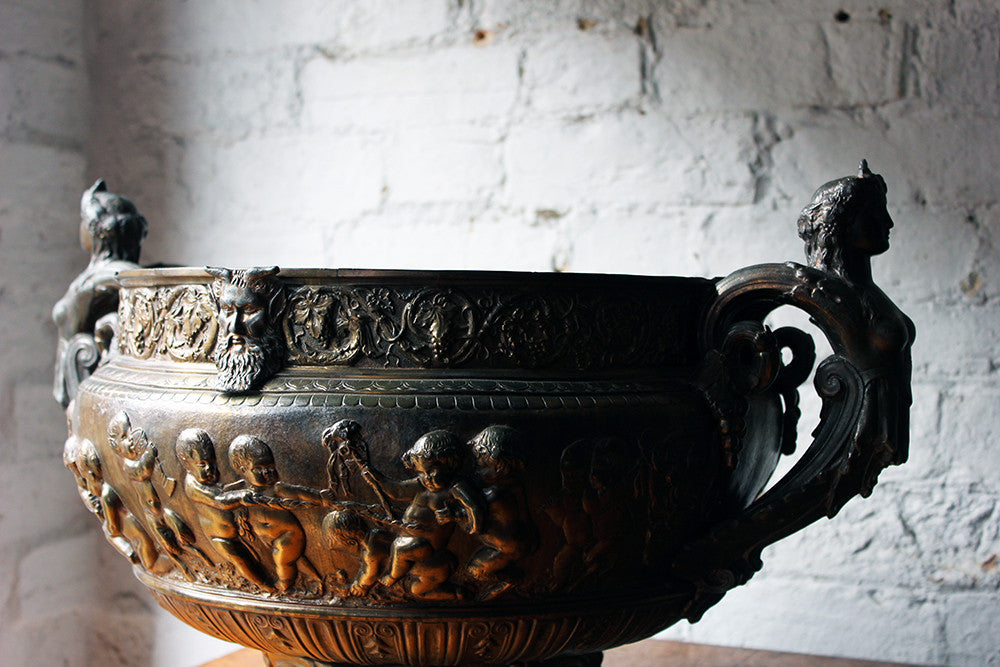 A Good French Gilt Metal Renaissance Revival Wine Cistern c.1870