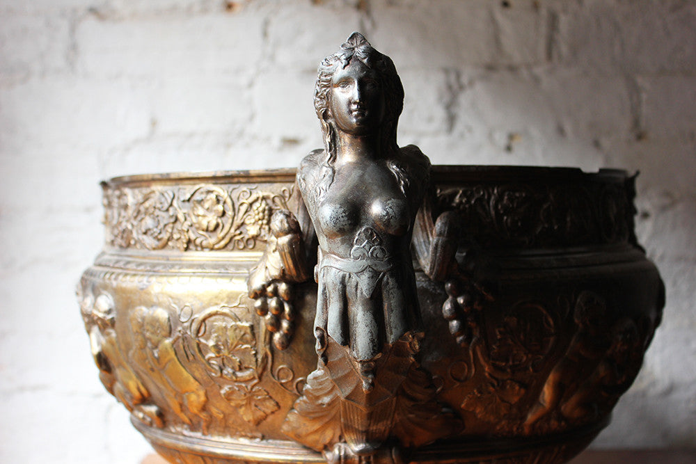 A Good French Gilt Metal Renaissance Revival Wine Cistern c.1870