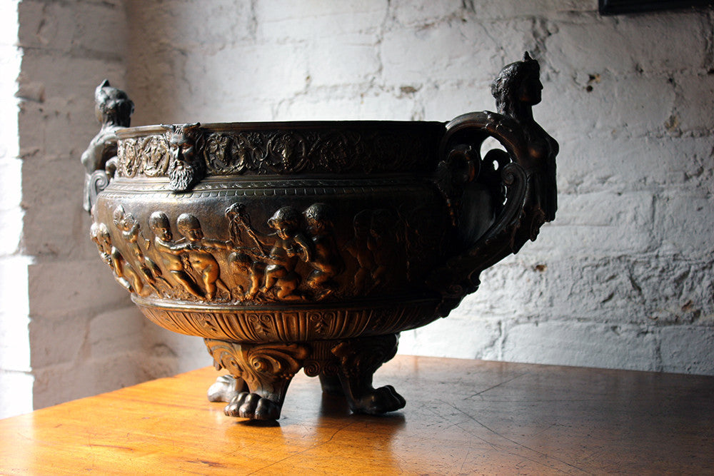 A Good French Gilt Metal Renaissance Revival Wine Cistern c.1870