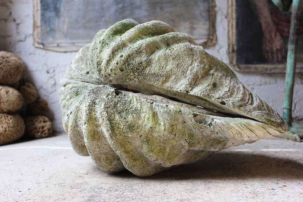 A Fine Pair of Early 20thC Giant Clam Shells