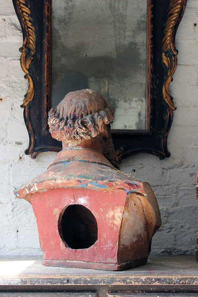 A Decorative Mid-Victorian Terracotta Bust of a Bearded Gentleman Signed 'A.COKE 1871'