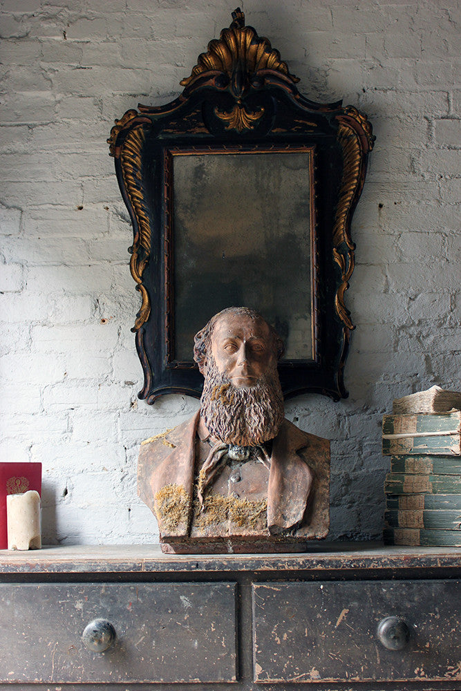 A Decorative Mid-Victorian Terracotta Bust of a Bearded Gentleman Signed 'A.COKE 1871'