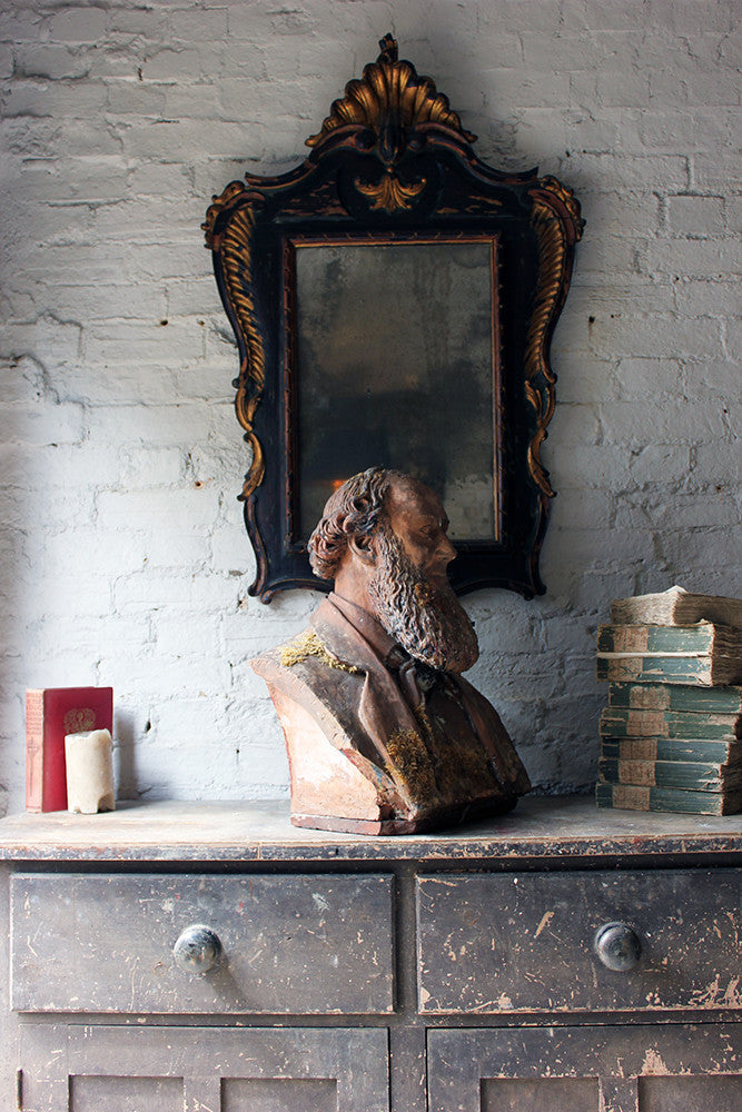 A Decorative Mid-Victorian Terracotta Bust of a Bearded Gentleman Signed 'A.COKE 1871'