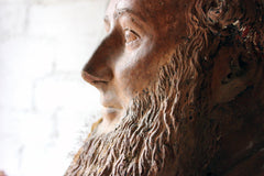 A Decorative Mid-Victorian Terracotta Bust of a Bearded Gentleman Signed 'A.COKE 1871'