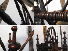 A Captivating 19th Century Operational Scandinavian Spinning Wheel