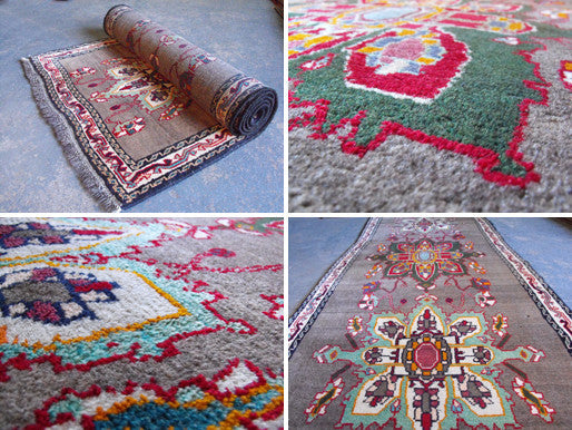 A Colourful Semi Old Persian Goravan Runner 270cm x 90cm